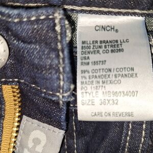 Cinch Denim Jeans with Gold Accents